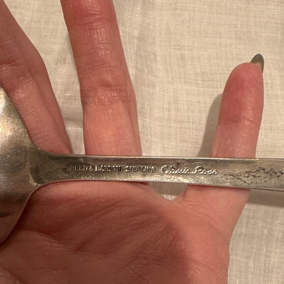 Reed & Barton Silver Serving Fork - Picture 5 of 6